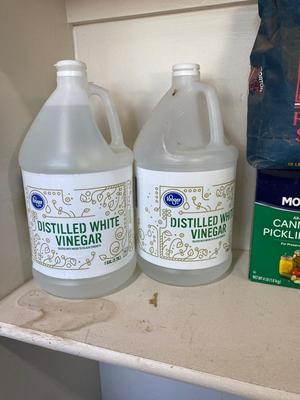 DISTILLED WATER, WHITE VINEGAR, CANNING SALT AND ROCK SALT