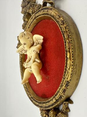 Vintage Italy Ornate Cherub Wall Hangings