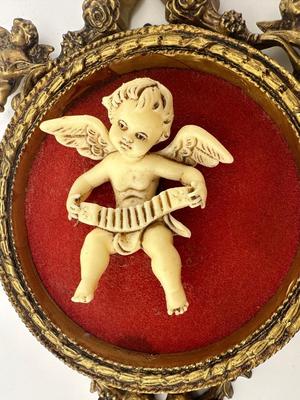 Vintage Italy Ornate Cherub Wall Hangings