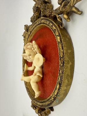 Vintage Italy Ornate Cherub Wall Hangings