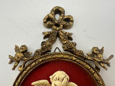 Vintage Italy Ornate Cherub Wall Hangings