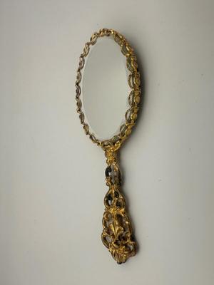 Petit Hand Mirror with Embroidery
