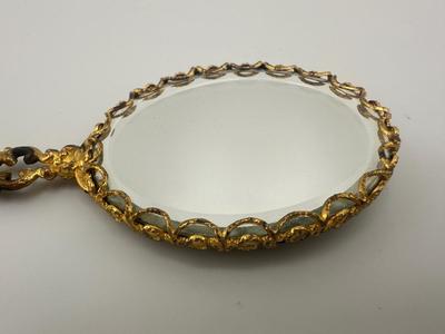 Petit Hand Mirror with Embroidery
