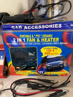 MEGALON TRITON 330 HANDHELD GPS, PORTABLE “PTC” CERAMIC 2 in 1 FAN HEATER, 175 WATT DC TO AC POWER INVERTER AND MORE!