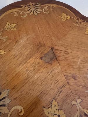 Louis XV Style Two-tier Wood Carved End Table