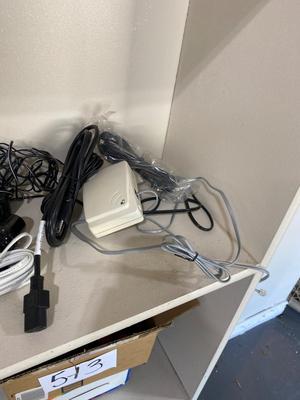 ELECTRONICS LOT-NETGEAR ROUTER, D-LINK, RCA ADAPTERS & OTHER LIKE ITEMS