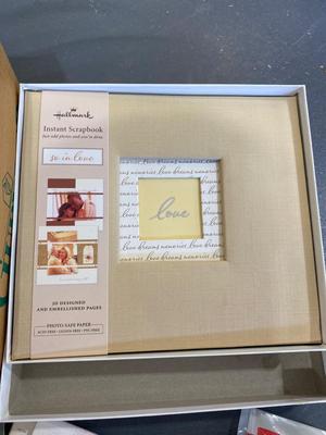 HALLMARK INSTANT SCRAPBOOK PHOTO ALBUM AND GREETING CARDS
