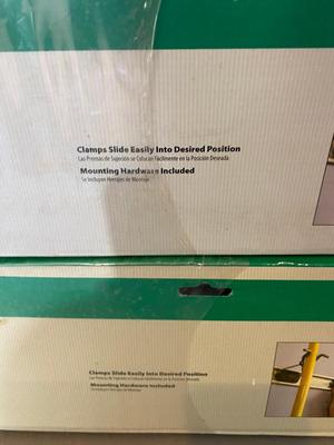 CLAMP WALL RACK ORGANIZERS AND PEGBOARD HOOKS