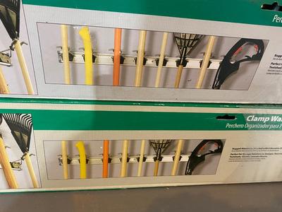 CLAMP WALL RACK ORGANIZERS AND PEGBOARD HOOKS