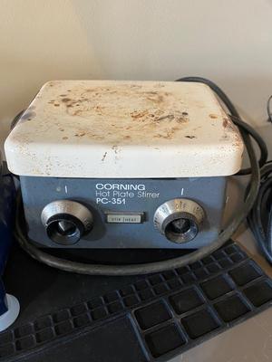 SCOUT PRO 2000g PRINT UNIT, CORNING HOTPLATE STIRRER AND MORE