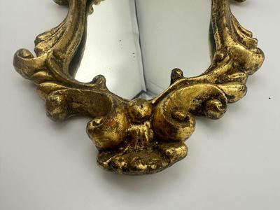 Framed 11” Italy Gilded Mirror