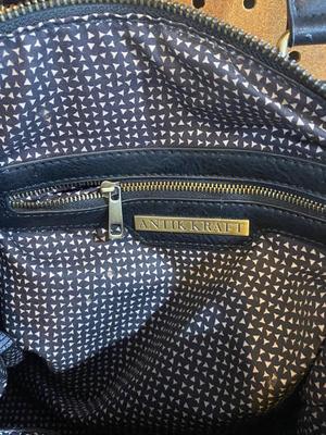 M. LIMAN COMPANY PENGUIN FASHIONS OVER COAT AND ANTIK KRAFT PURSE