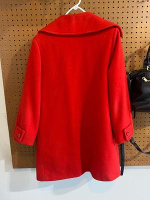 M. LIMAN COMPANY PENGUIN FASHIONS OVER COAT AND ANTIK KRAFT PURSE