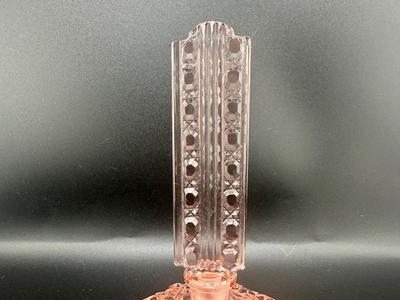 Pink Glass Perfume Bottle (See Details)