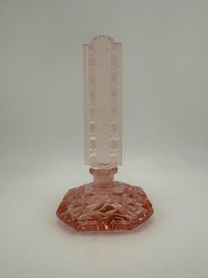 Pink Glass Perfume Bottle (See Details)