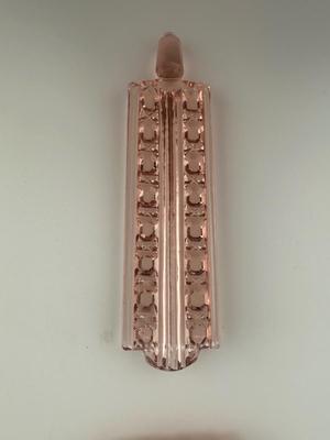 Pink Glass Perfume Bottle (See Details)