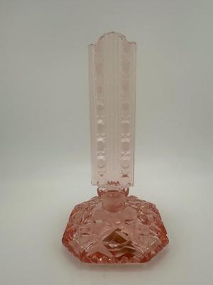 Pink Glass Perfume Bottle (See Details)