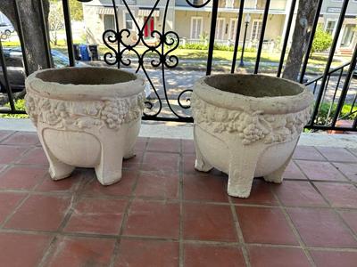 Two Cement Planters
