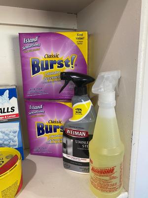 A VARIETY OF HOUSEHOLD CLEANER