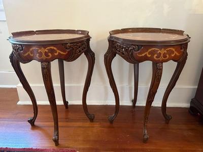 Pair of French Style Vintage Nightstands or End Tables