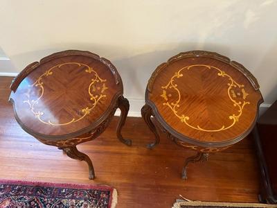 Pair of French Style Vintage Nightstands or End Tables