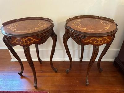 Pair of French Style Vintage Nightstands or End Tables