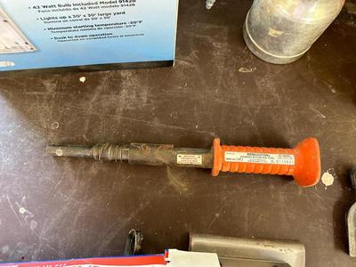 FLOATING TANK DE-ICERS, PAINT SPRAYER, AUGER ANCHORS AND MORE