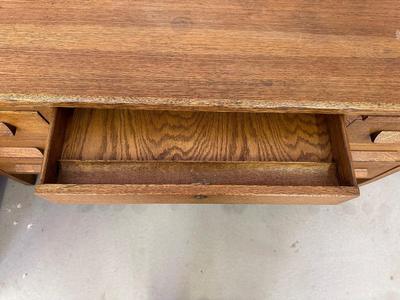 SOLID WOOD DESK AND A DESK CHAIR