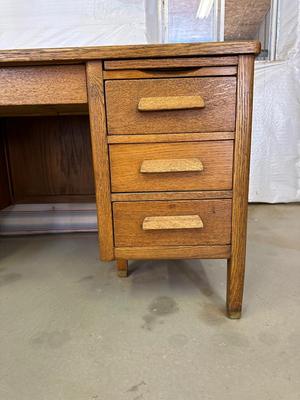 SOLID WOOD DESK AND A DESK CHAIR