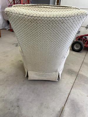 UPHOLSTERED SWIVEL, ROCKER CHAIR