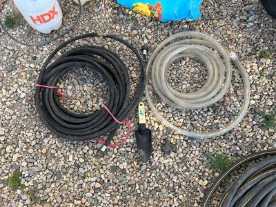 WHEEL BARROW, GARDEN HOSES, WEED SPRAYERS