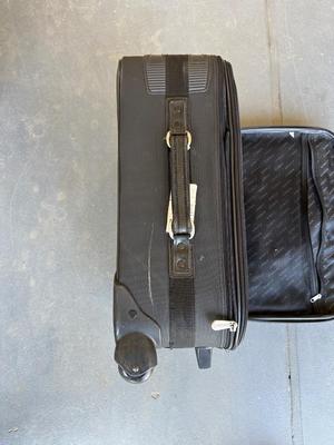 FULL SIZE AEROBED AIR MATTRESS, 2 SUITCASES AND A NECK PILLOW
