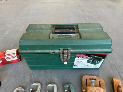 TOOL BOX, BUNGEES, SHEATHS AND MORE