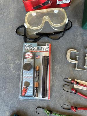 TOOL BOX, BUNGEES, SHEATHS AND MORE