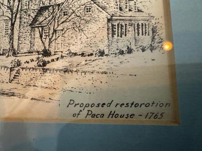 Two John Mall Framed/Matted Sketches