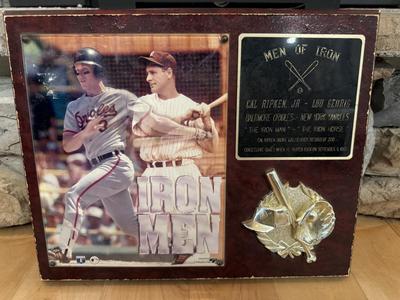 VTG Hillerich & Bradsby Bat & Cal Ripken Plaque