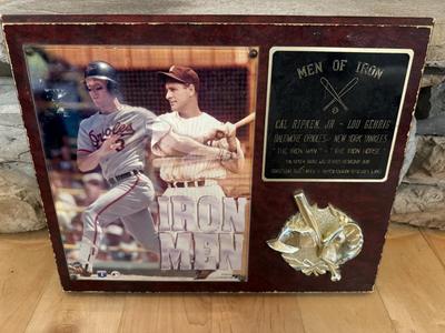 VTG Hillerich & Bradsby Bat & Cal Ripken Plaque