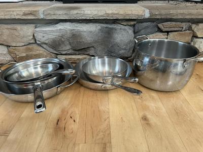 Designer Cookware Lot All Clad (2), Calphalon, Food Network +++