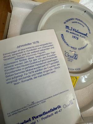 Goebel / M J Hummel 1972 - 1979 Annual Plates