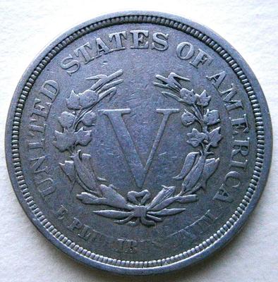 United States 1883 "V" Nickel