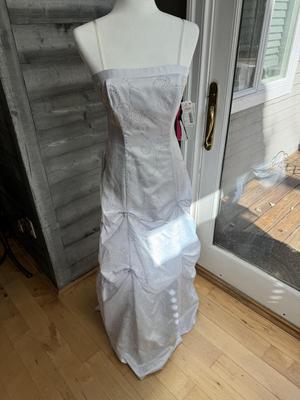 White Formal Dress 5/6 with Tags