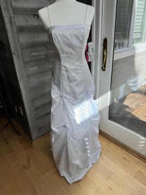 White Formal Dress 5/6 with Tags