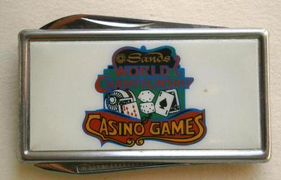 Sands World Championship Casino Games Knife/Money Clip