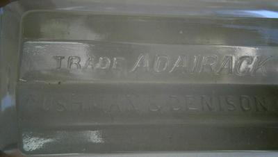 "ADAIRACK" Advertising Glass Paperweight