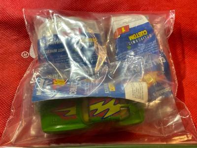 (3) Different 1990 McDonalds Happy Meal Hot Wheels California Customs SEALED Cars Bag #4 as Pic'd.