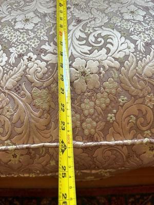 Victorian Tufted Brocade Settee (See Details)
