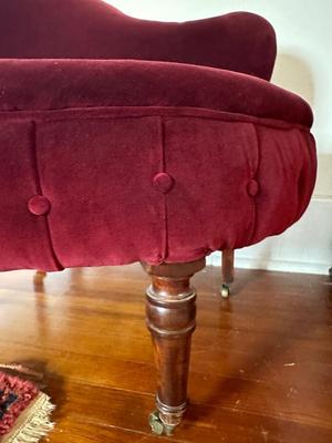 Victorian Velvet Lounge Chair