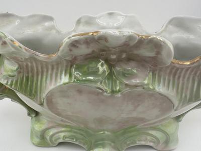 Erphila Hand Painted Vase and Dish