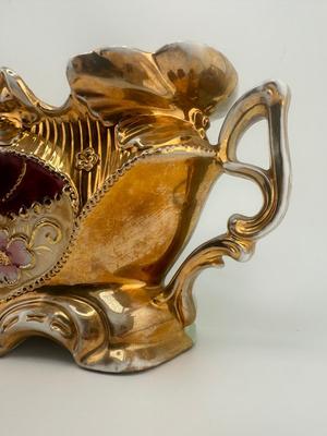 Erphila Hand Painted Vase and Dish