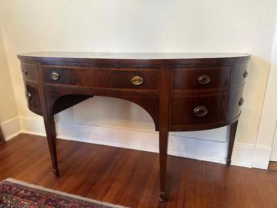 Antique Sideboard with Two Drawers and Two Cupboards